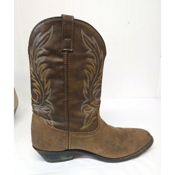 Laredo WM 12 Lea Vamp Fox Womens Western Cowgirl Boots Cowboy - Picture 4 of 16